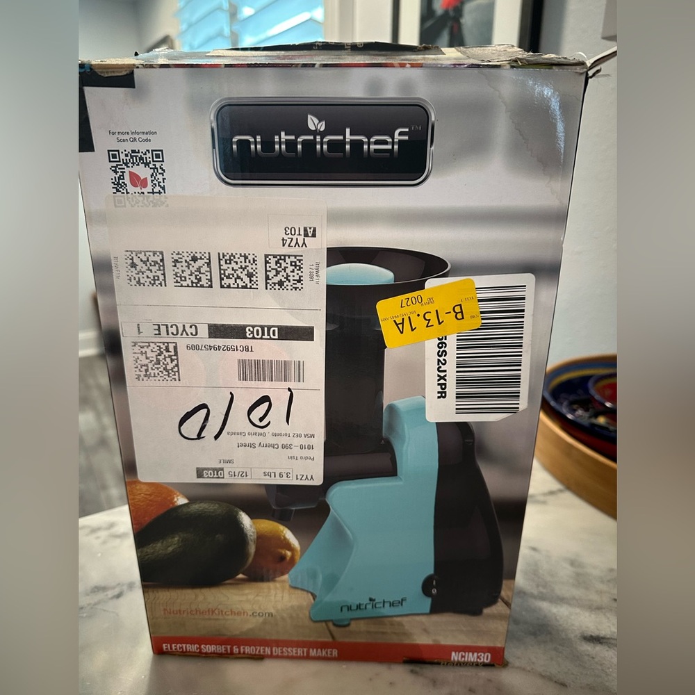 NutriChef Electric Frozen Fruit Dessert Maker